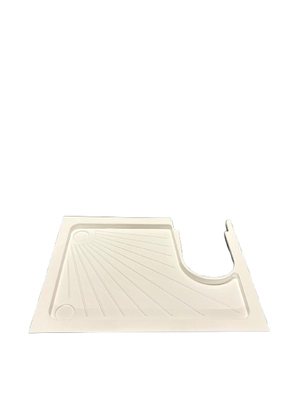 1100x800 Shower Tray with Toilet Cut-Out – Right Hand Side