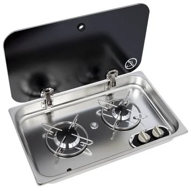2 Burner Gas Hob for Campervans, Motorhomes & Caravans