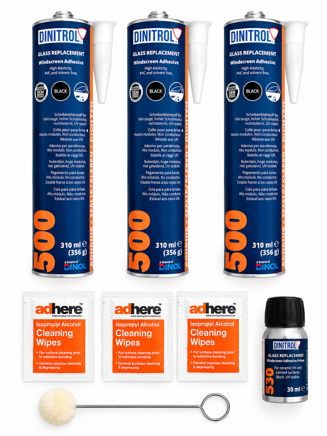 Dinitrol 500 Three Window Fitting Kit – For Bonded Camper Van Windows