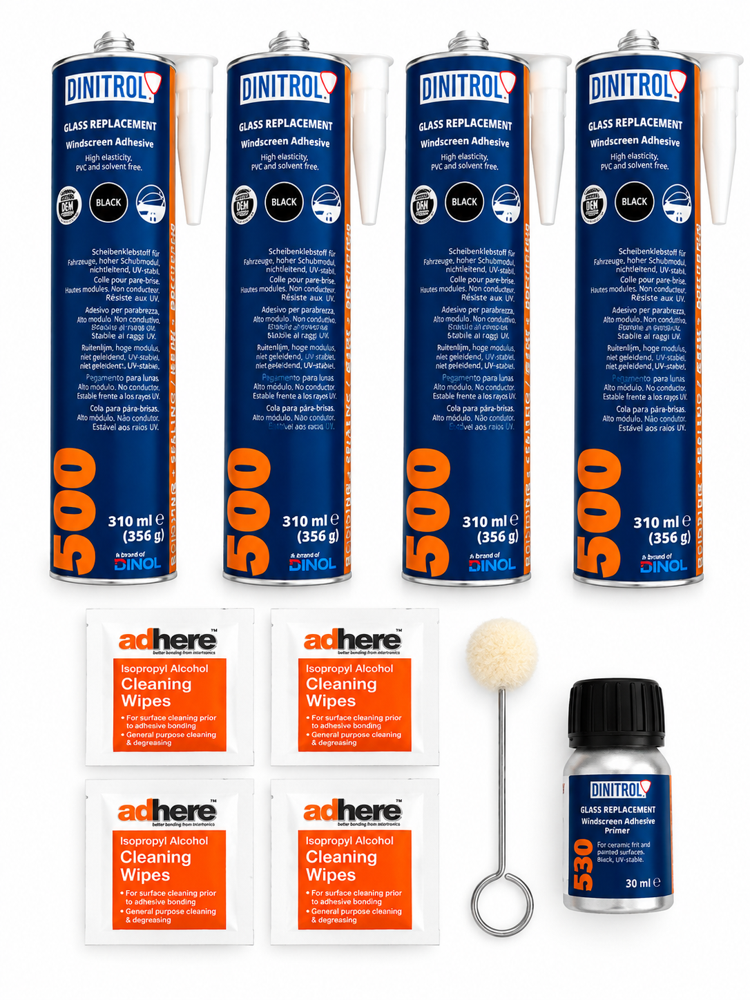Dinitrol 500 Four Window Fitting Kit – For Bonded Camper Van Windows