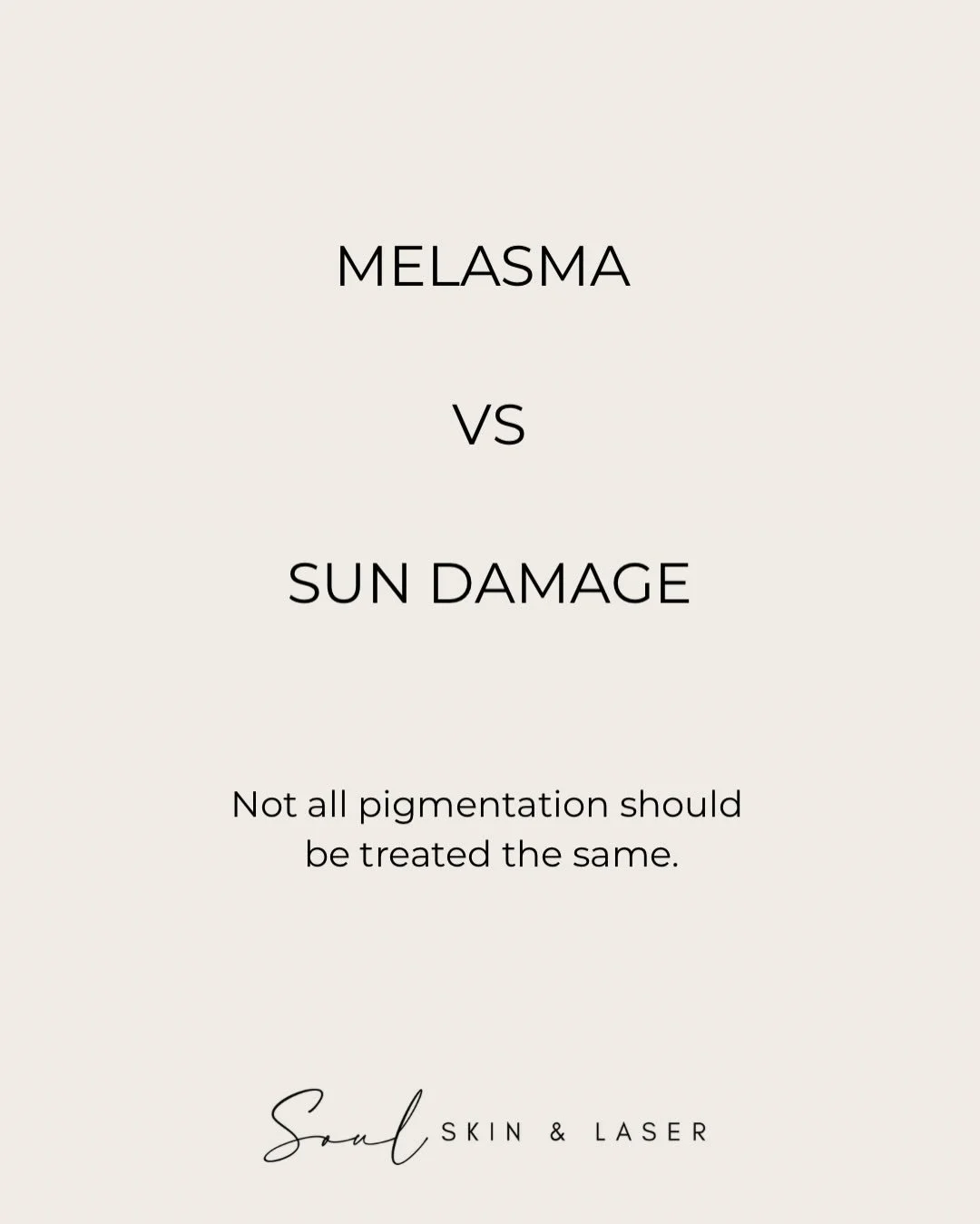 Not all pigmentation is the same and treating it incorrectly can sometimes do more harm than good.

One of the biggest misconceptions we see in clinic is melasma being treated like standard sun damage. While they may appear similar on the surface, me