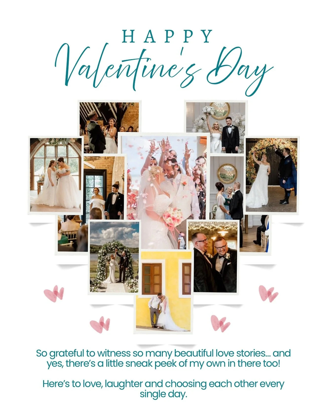 Happy Valentine&rsquo;s Day 💘

Days like today always make me smile. Love is not just the big romantic gestures. It is the hand squeeze before the doors open, the deep breath before the vows, the nervous giggles, and that look that says it has alway