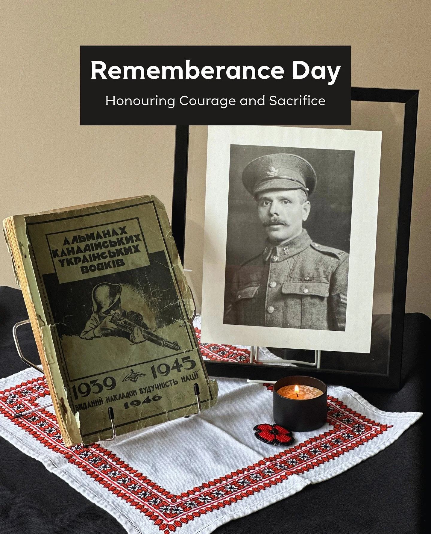 On this Remembrance Day, we honour all who sacrificed their lives to protect freedom and human dignity in Canada.

The St. Volodymyr Institute commemorates this day with Альманах канадійських українських вояків (Almanac of Ukrainian Canadian Servicem