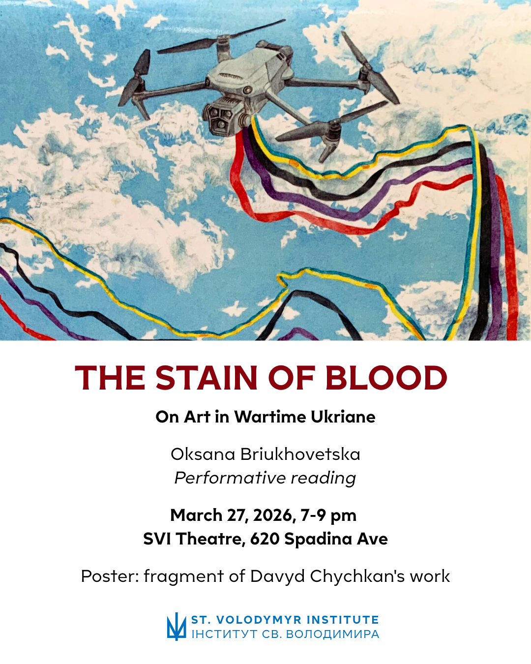 The Stain of Blood: Performative Reading by Oksana Briukhovetska