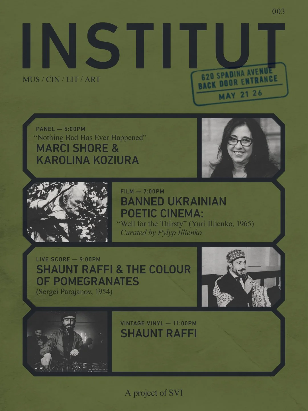 INSTITUT 003 | Marci Shore &amp; Karolina Koziura, “Well for the Thirsty“ screening, SHAUNT RAFFI