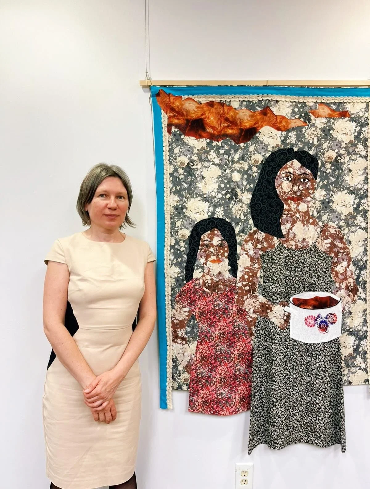 Thank you to everyone who came out for the opening of In the Name of Life. 

Thank you for spending the evening with us and with the work. It meant a lot to have Oksana there to walk us through the meaning of each piece and the stories woven into it.