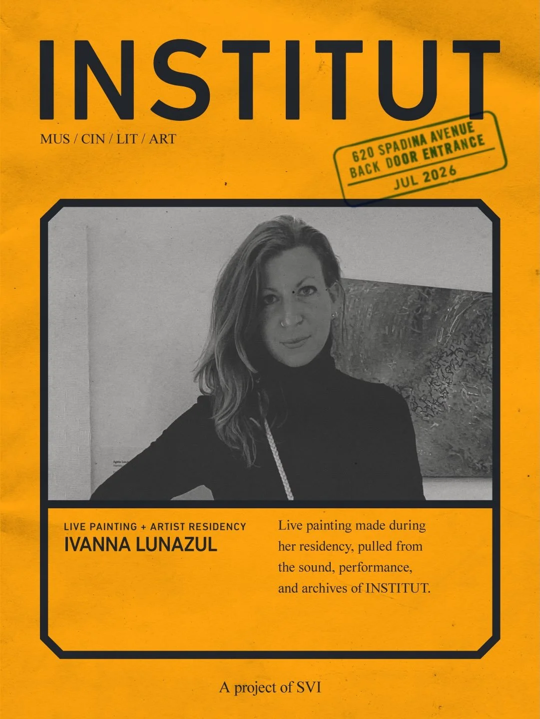 Meet @institut.to newest artist-in-residence: Ivanna LunAzul (@lunazul.x) .

Born in Buenos Aires. Based between Barcelona and Toronto. Working across photography, painting, graphic design, video and performance.

Her practice moves between inner exp