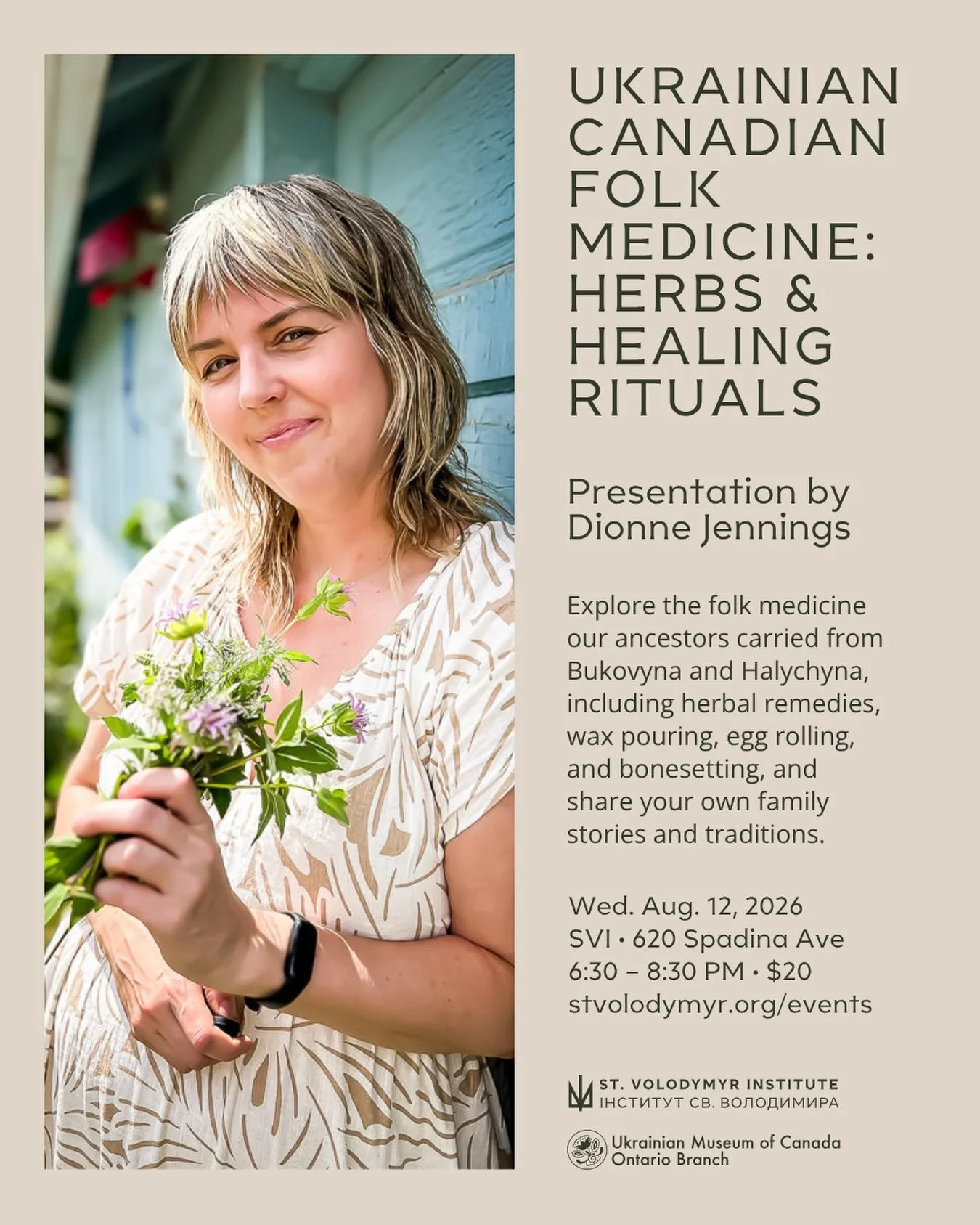 Ukrainian Canadian Folk Medicine: Herbs and Healing Rituals 🌱

How did the first wave of Ukrainians in Canada stay healthy? What did they carry over from Bukovyna and Halychyna, and what did they harvest once they arrived here?

Community herbalist 