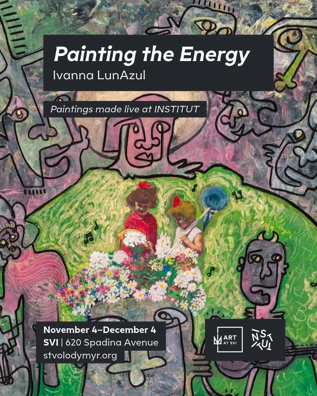 We&rsquo;re happy to announce that Painting the Energy by Ivanna LunAzul will be on view from Nov 4 to Dec 4, 2026 at SVI!

This summer, @institut.to hosted its very first artist residency. Every week in July, Barcelona-based artist Ivanna LunAzul (@