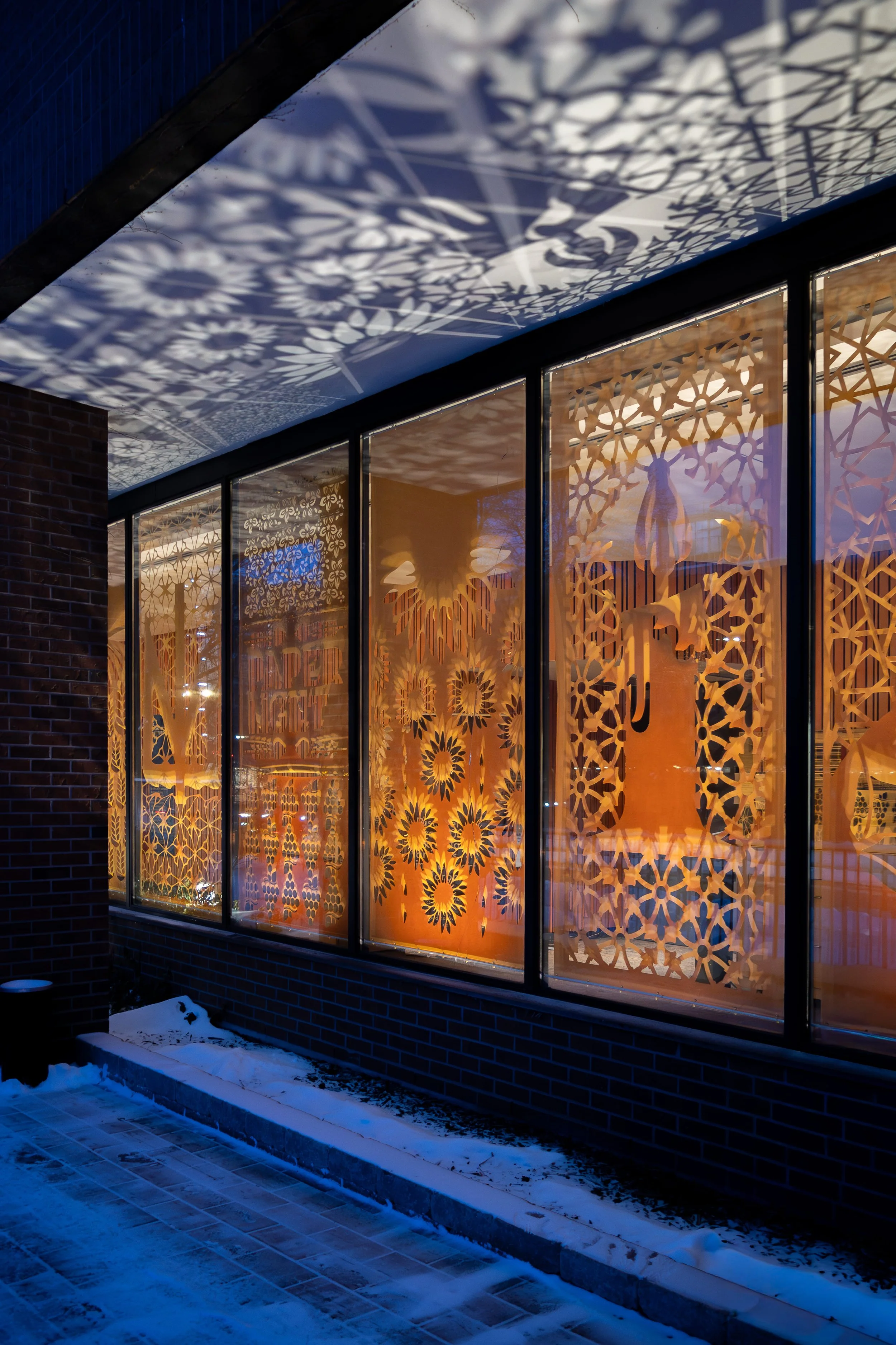 Paper Light – Contemporary Vytynanka Window Installation