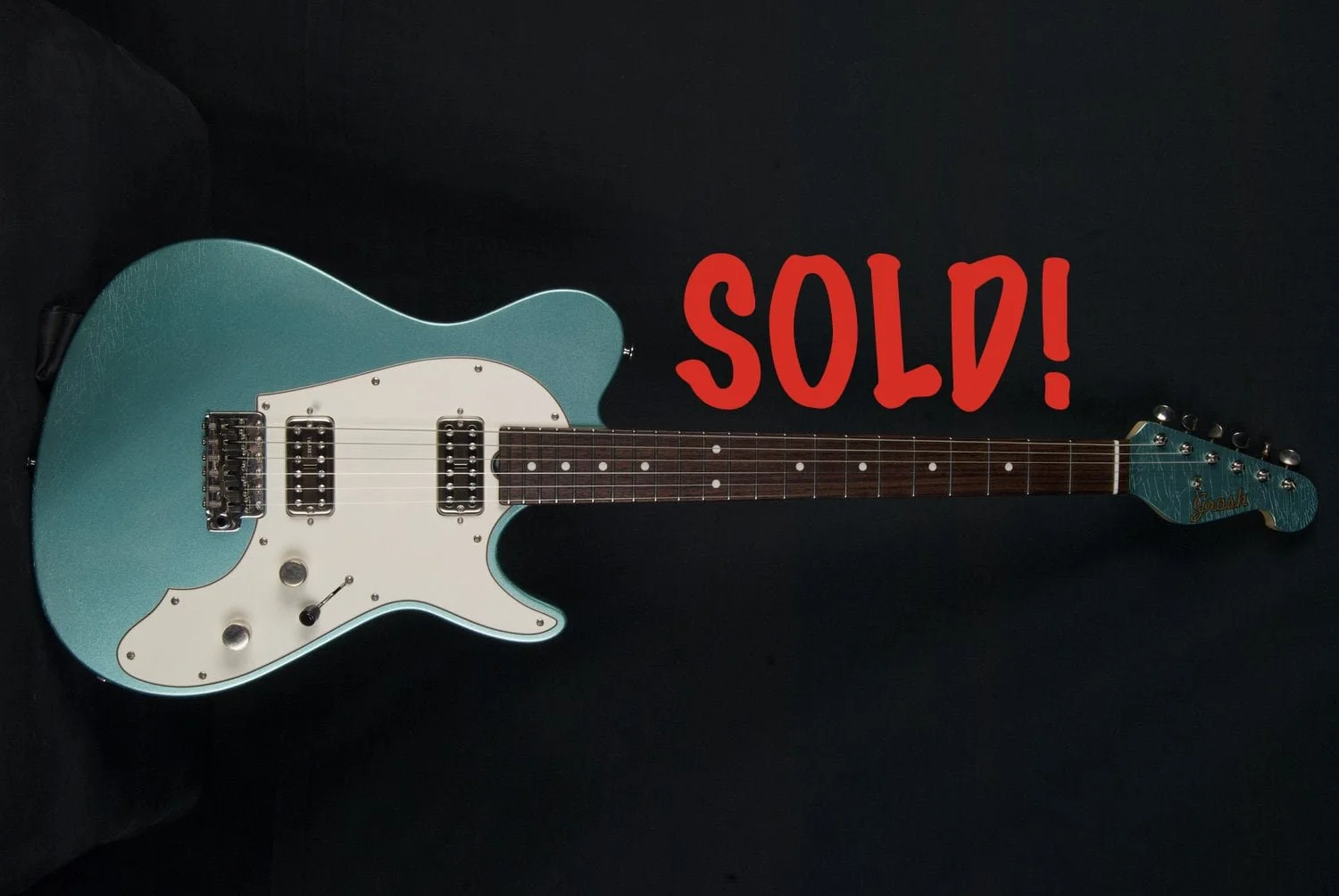 Grosh DeltaJet SC Guitar in Ice Mint Metallic