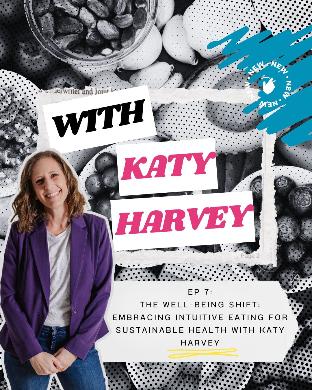 Hey there, beautiful souls! 🌼 There's a brand new episode of 'Weight, There's More!' waiting for your ears. 🎧

I am thrilled to share my chitty chat with the incredible Katy Harvey, a non-diet dietitian who's shaking up the way we think about food 