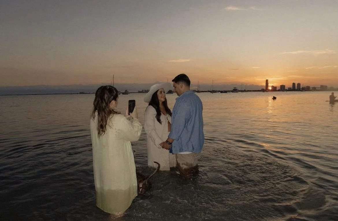 Day of Socials content creator capturing behind-the-scenes footage for a small business Instagram marketing campaign