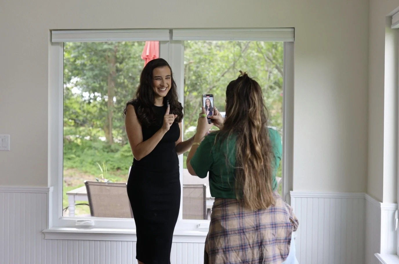 Day of Socials team filming branded content for a small business social media campaign.