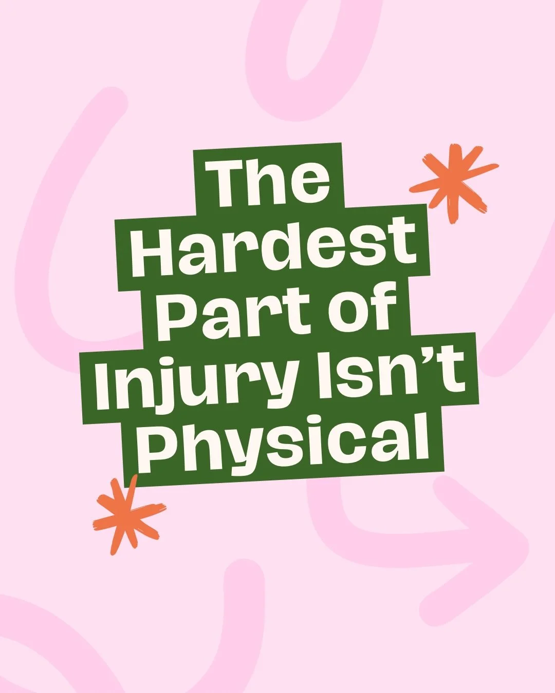 The hardest part of injury isn&rsquo;t physical. It&rsquo;s mental.

It&rsquo;s the story your brain starts telling:
that you&rsquo;re behind, that you&rsquo;re losing everything, that you&rsquo;re starting over.

I&rsquo;ve been there more times tha