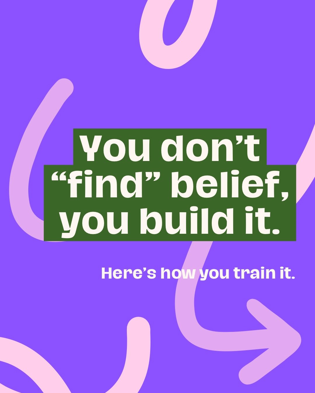 Self-belief isn&rsquo;t something you find one day.
It&rsquo;s something you train, just like anything else.

Your brain is constantly filtering for proof of what you already believe. So if the story is &ldquo;I&rsquo;m not ready&rdquo;&hellip;
you&r