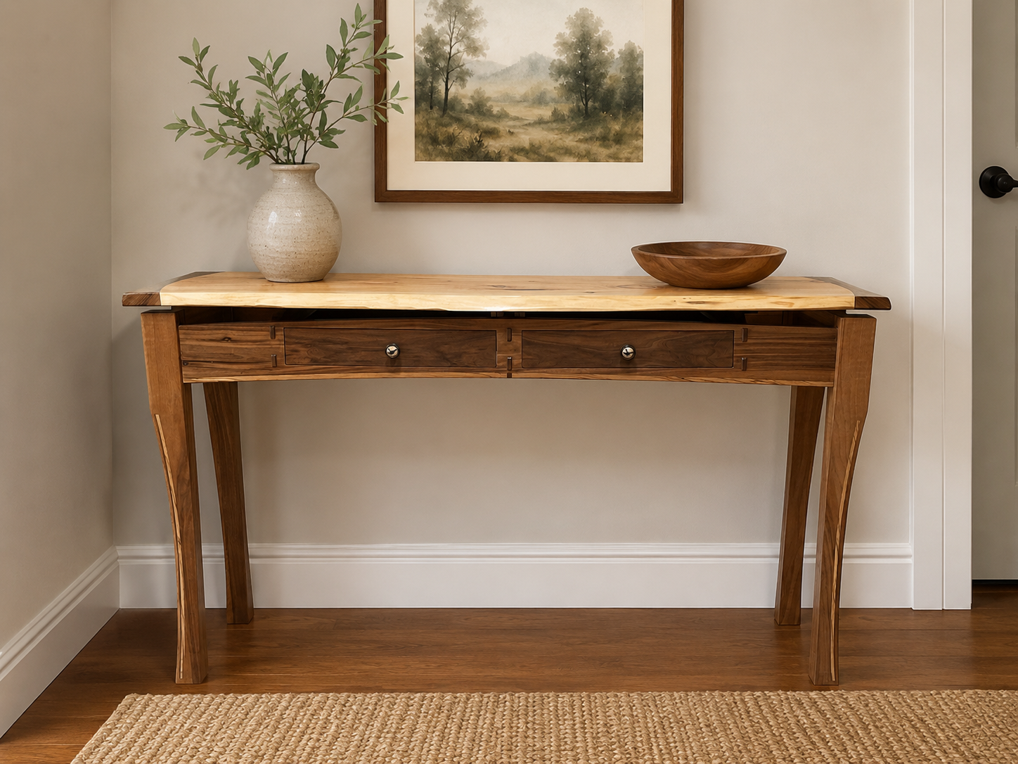 Walnut Hall Table.png