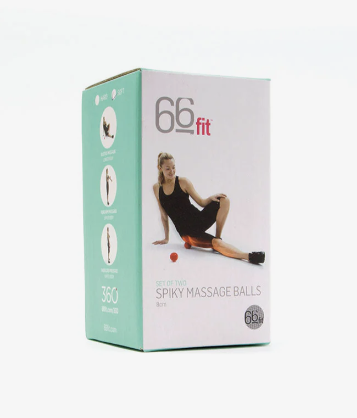 66fit 8cm Soft Spiky Massage Ball - Soft 2Pcs