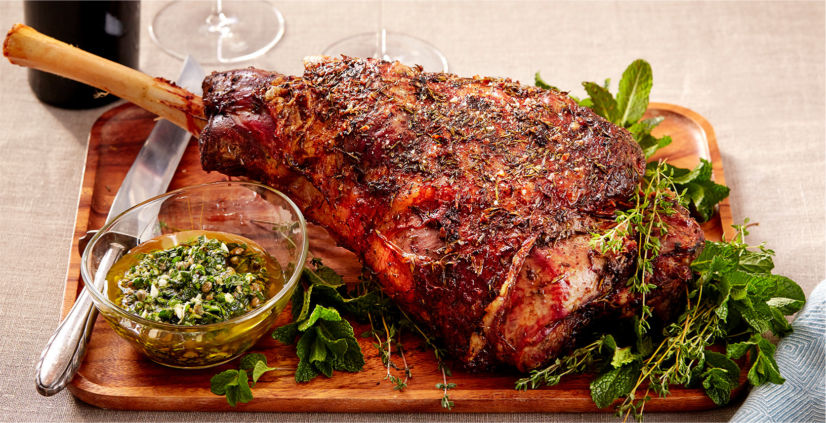 Honey Glazed Roasted Leg of Lamb