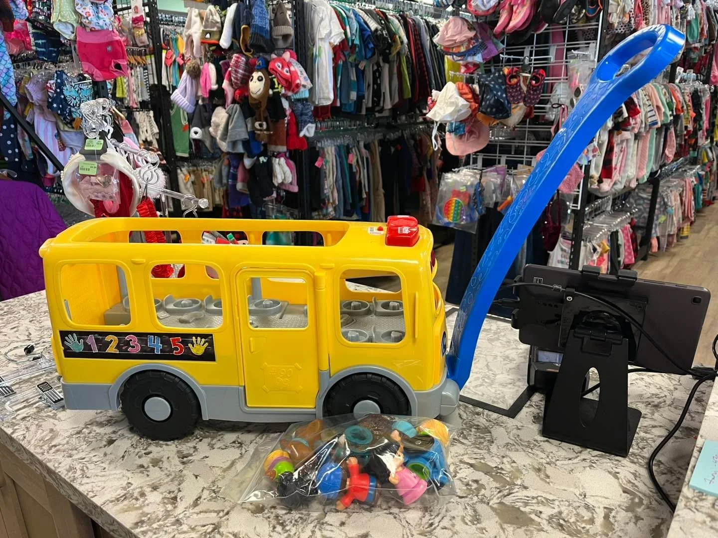 Little people school bus, with bag of little people friends! Only $14.99