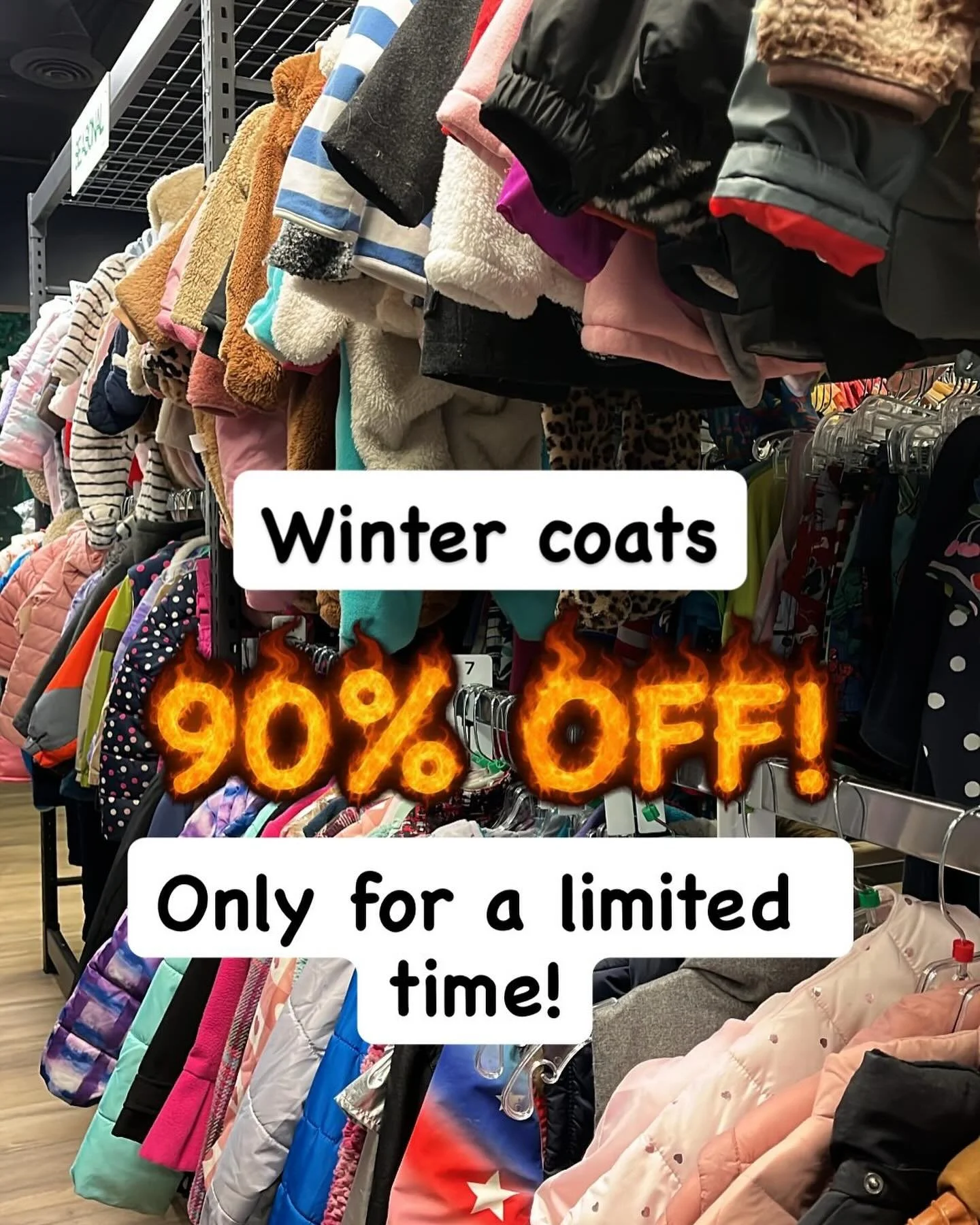 ❄️ Come shop at our Bellevue location for 90% off  all of our Hats and Coats! These will only be on sale for a limited time so come grab yours for next year before they&rsquo;re gone! ❄️