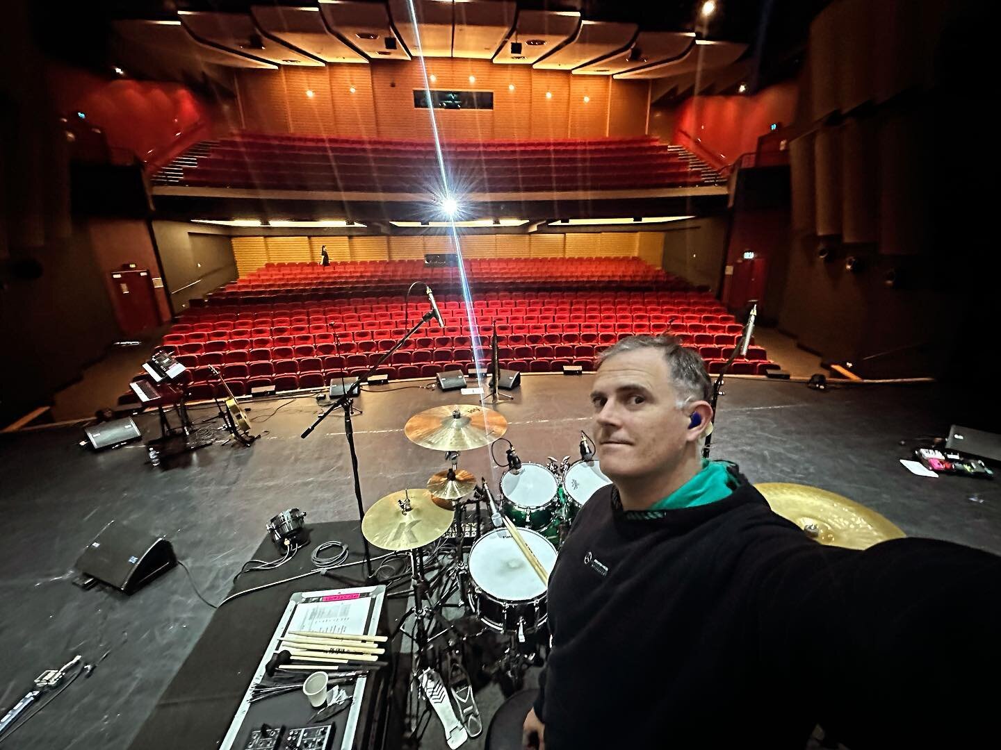 Playing another theatre. Sounds lovely on stage! #gig #drums #drumming #drummer #australianfleetwoodmac