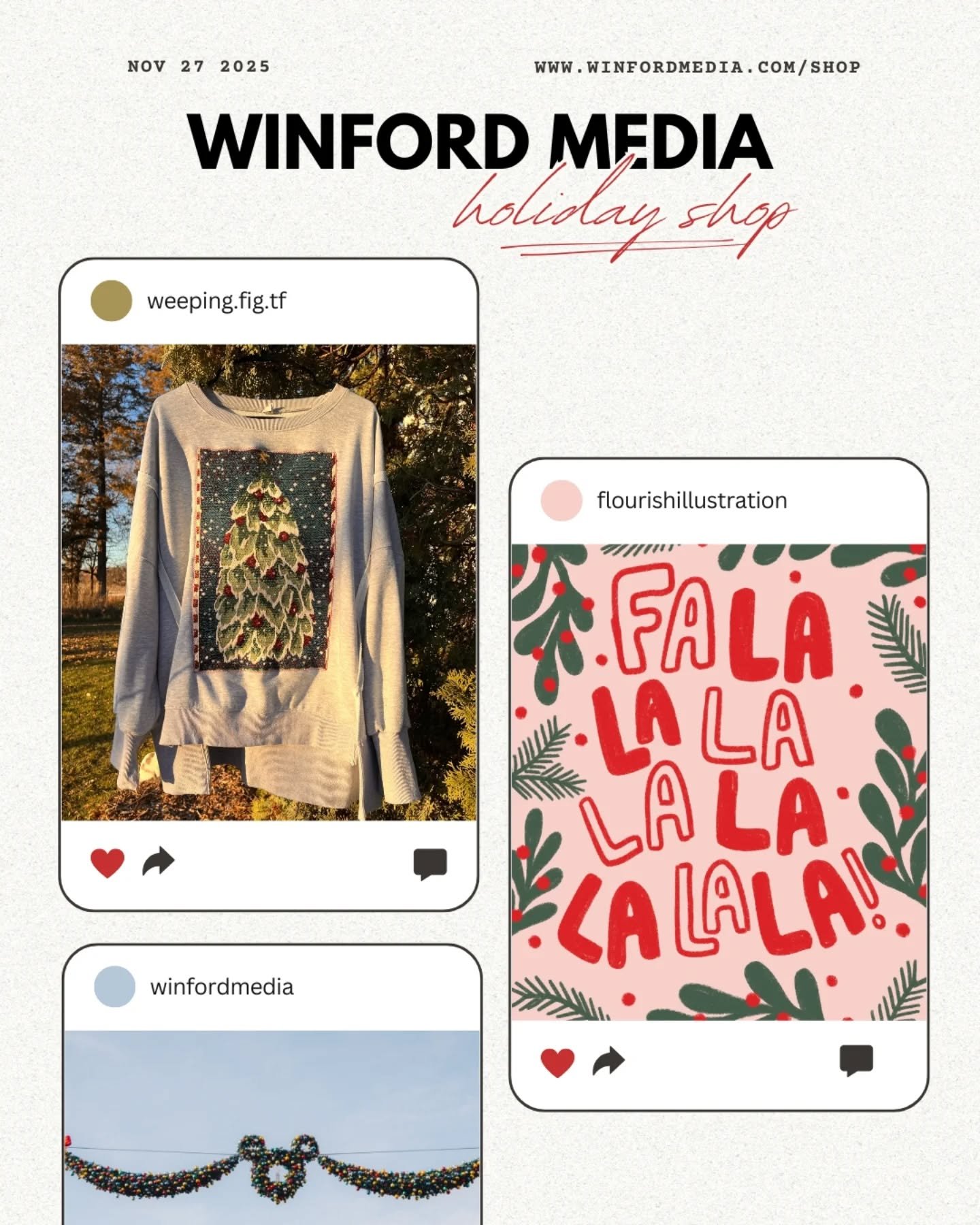 it's tiiiime ❄️

so incredibly excited to be teaming up with my bffs for the first ever @winfordmedia pop-up shop 🤭

it's been a dream of mine to:
-curate local and handmade items in my own shop, that ideally doubles as a venue space (but that's nei