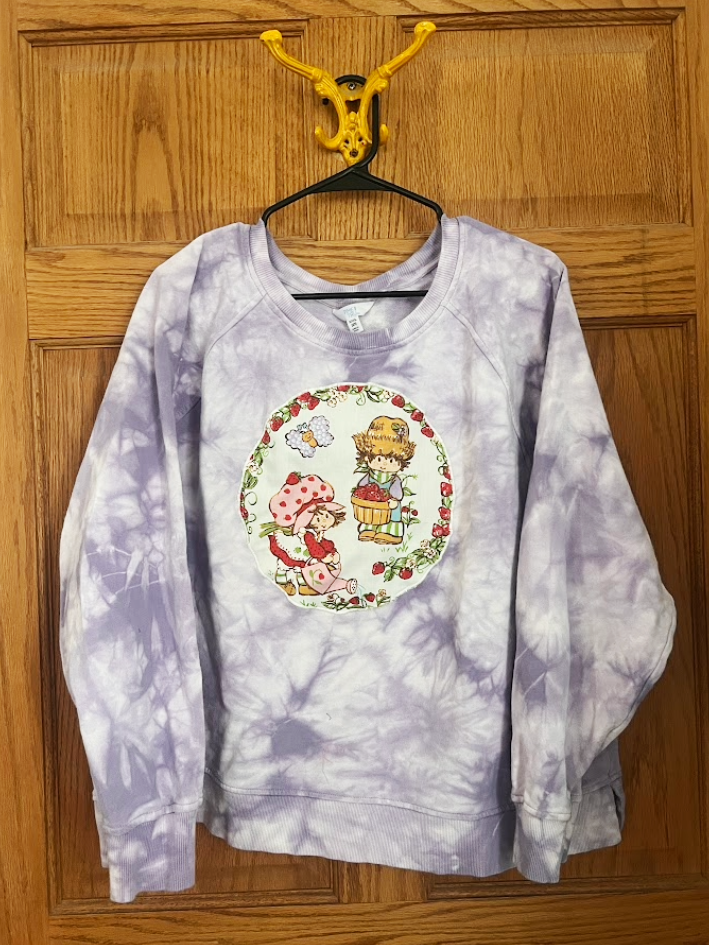 purple tie-dye strawberry shortcake crew
