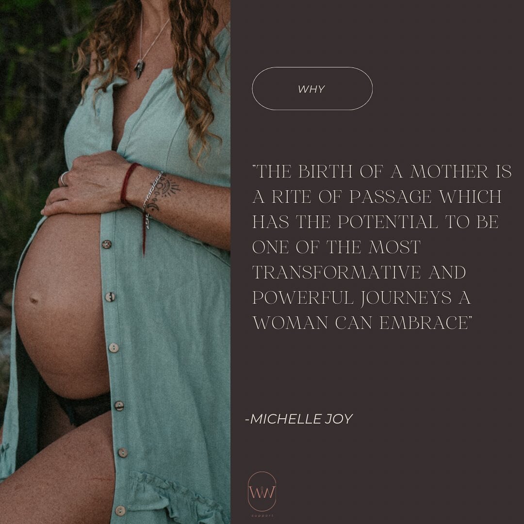 Our why is simple&hellip; because all mothers deserve to be honoured, supported and nurtured. 

The birth of a mother is a rite of passage which is one of the most transformative and powerful journeys a woman can embrace, it is a time of &lsquo;becom