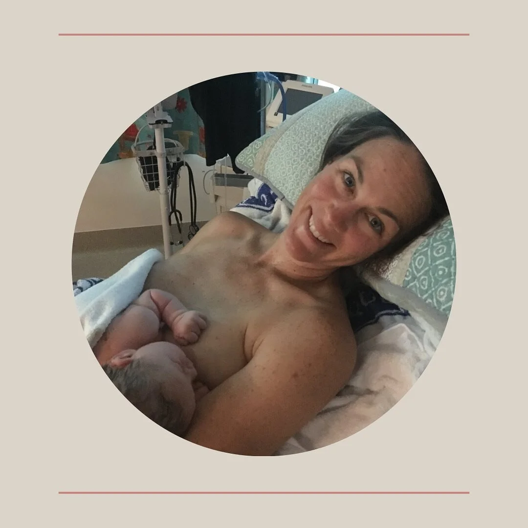 The birth of me as a mother - 

I laid in awe and disbelief that I had just created something so &lsquo;perfect&rsquo;. 
Her 10 little fingers, 10 little toes and one little nose. Her little heart beating so strong, as the sounds of her own little lo