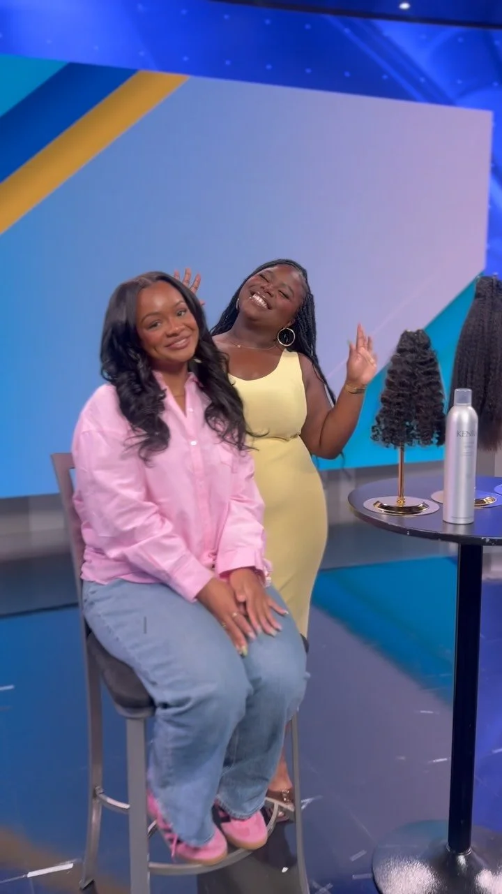 MUA: @yafavesmua
Hair: @xtrandsbyjealynnann
✨ From a little Black girl born and raised in Mattapan with a dream, to sitting in front of NBC… wow. Five and a half years ago, all I had was a dream, determination, and a vision board. Today, I