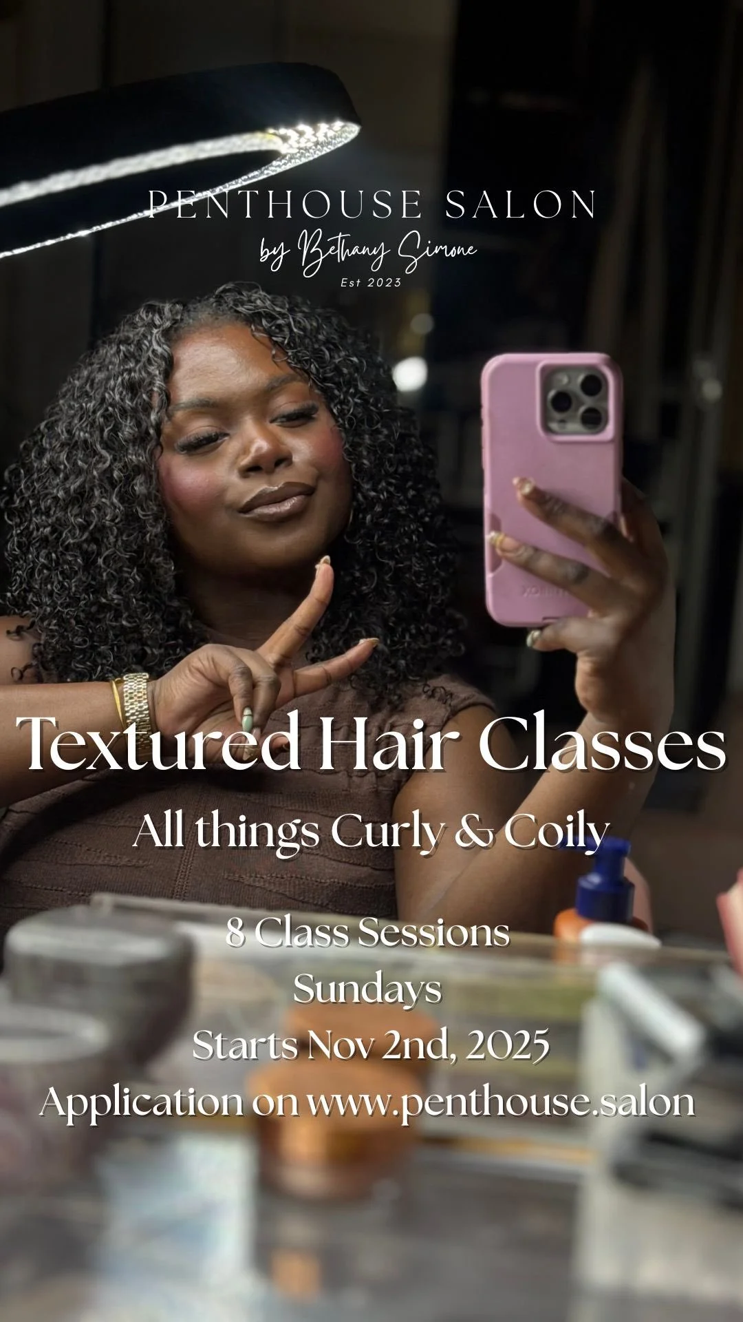 Application on my website www.penthouse.salon ! Group Classes start Sunday Nov 2nd! Can’t wait to see you all these! Comment any questions below ✨
#hairclass #boston #bostonsalon #bostonstylist #sewin #silkpress #hairsalon #texturedhair #curly