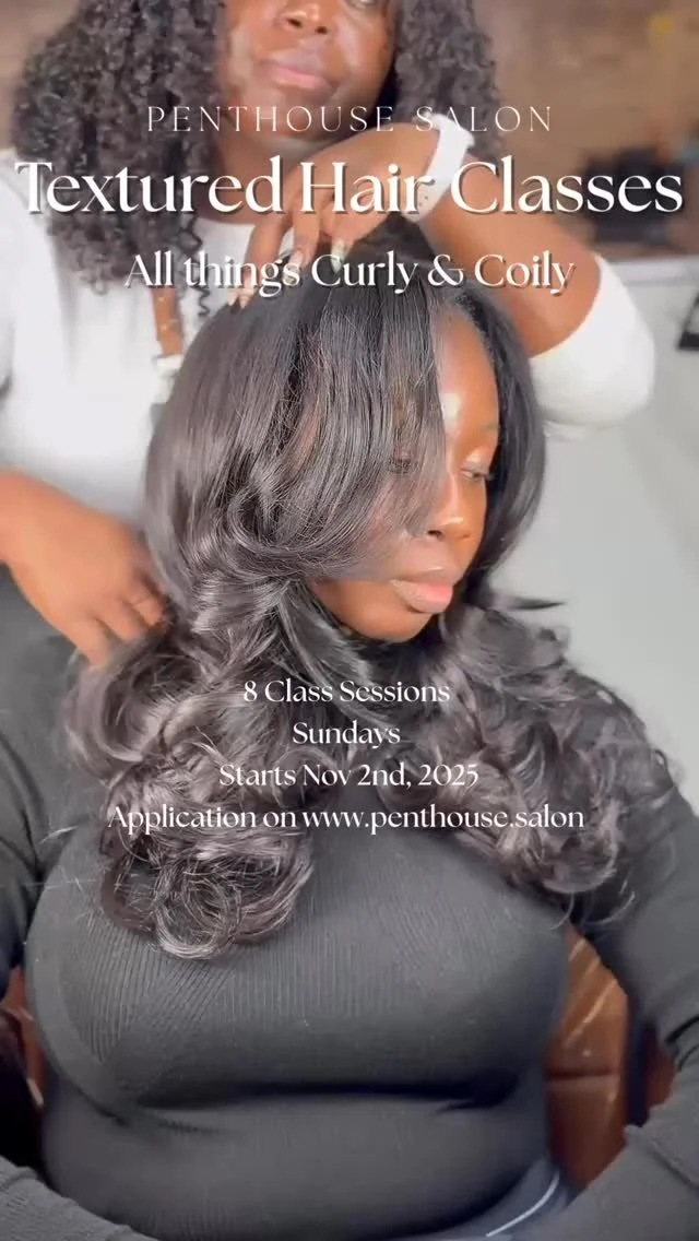 ✨ Last chance to apply! ✨
Our 8-Week Textured Hair Course starts this Sunday, Nov 2nd, and spots are almost full!
This hands-on series is perfect for stylists ready to master:
💆🏾‍♀️ Healthy hair + consultations
💨 Silk press + shampoo fundament