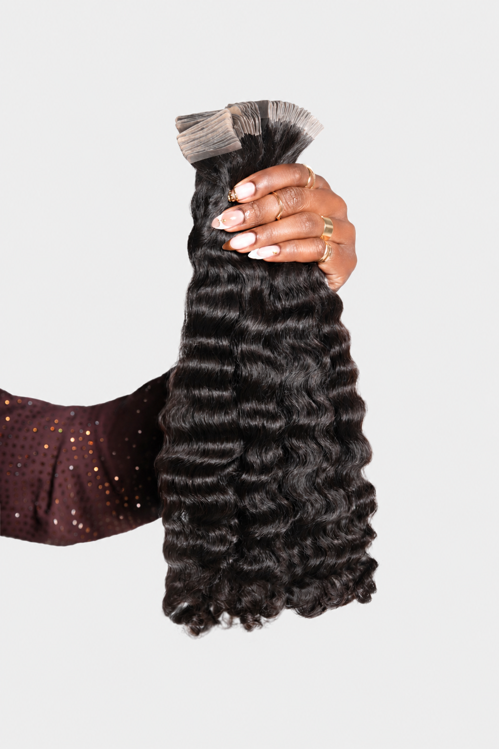 Premium Raw Cambodian Wavy Curly Tape Ins