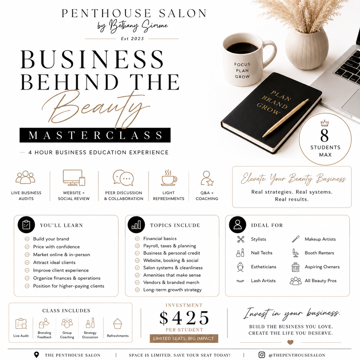 Business Behind the Beauty MasterClass