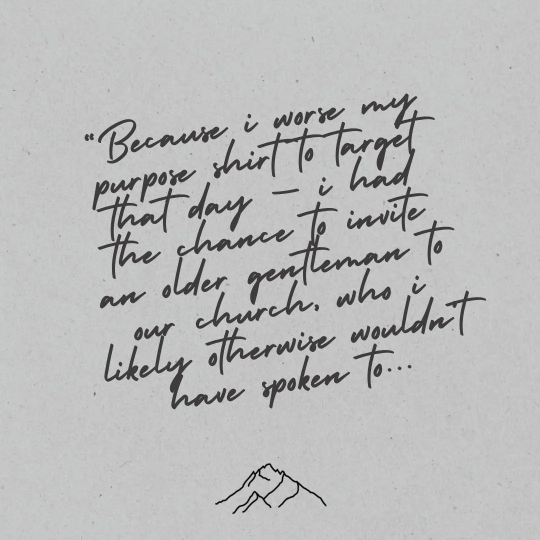 Yesterday we received a testimony from a customer about how wearing our T-shirt sparked a great conversation with someone she would&rsquo;ve otherwise not spoken to! 🙌🏼

The older gentleman approached her in the store check out line quoting what wa