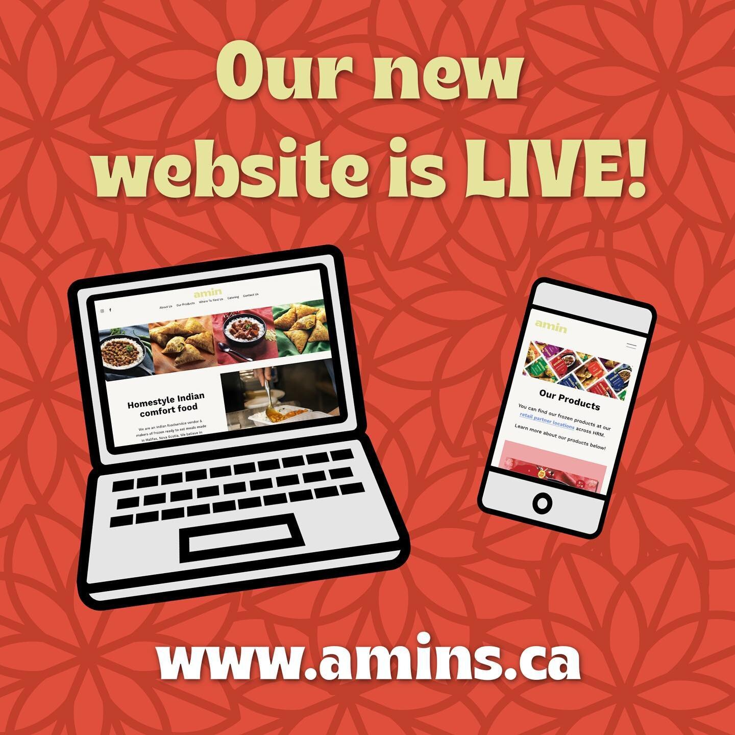 Exciting news: our website is officially LIVE! 🎉❤️

Check it out at www.amins.ca - link in bio 🔗 let us know what you think!