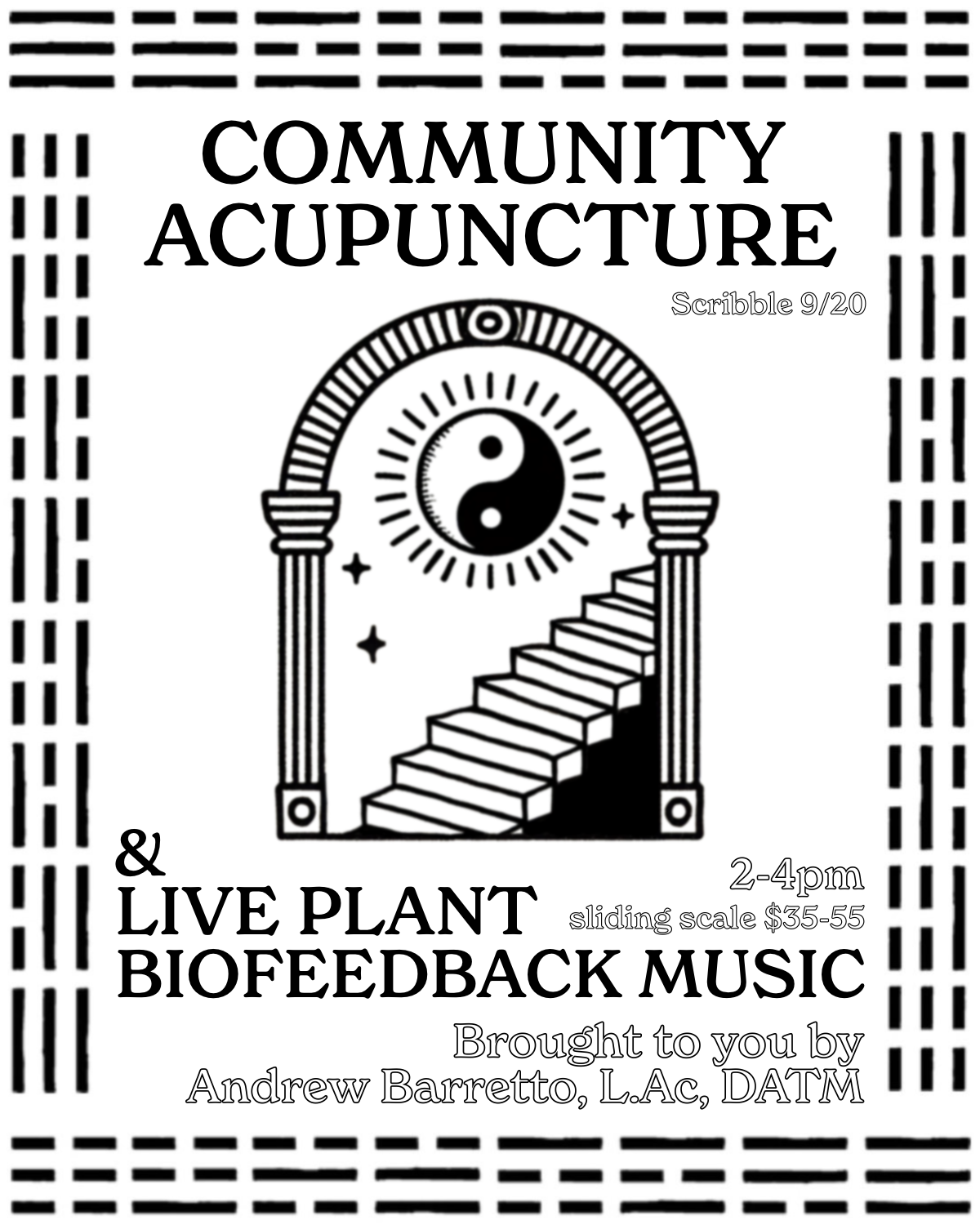 Community Acupuncture + Live Plant Biofeedback Music