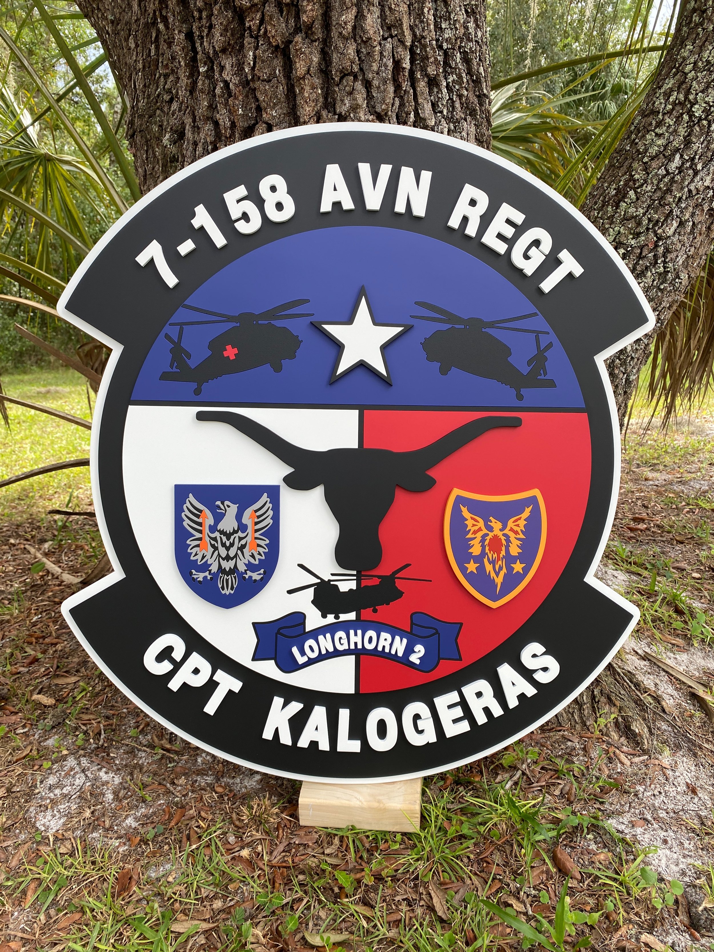 Custom 3D Wall Art | Interior Military Unit Logo | Madylzie Designs