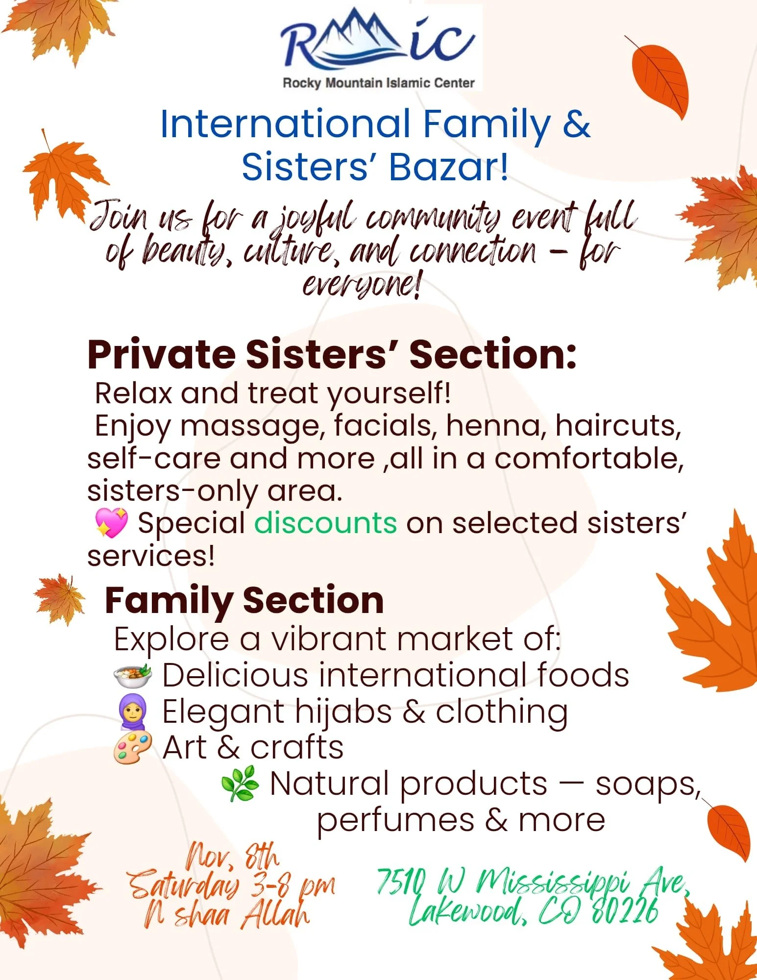 FAMILY AND SISTERS BAZAAR