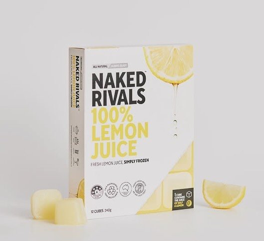 Naked rivals is a clever new product available in supermarkets. It&rsquo;s perfect for cooking, baking or simply adding a cube into a glass of sparkling water for a refreshing drink. Each cube is made from 100% fresh fruit #nakedrivals #newproduct #f