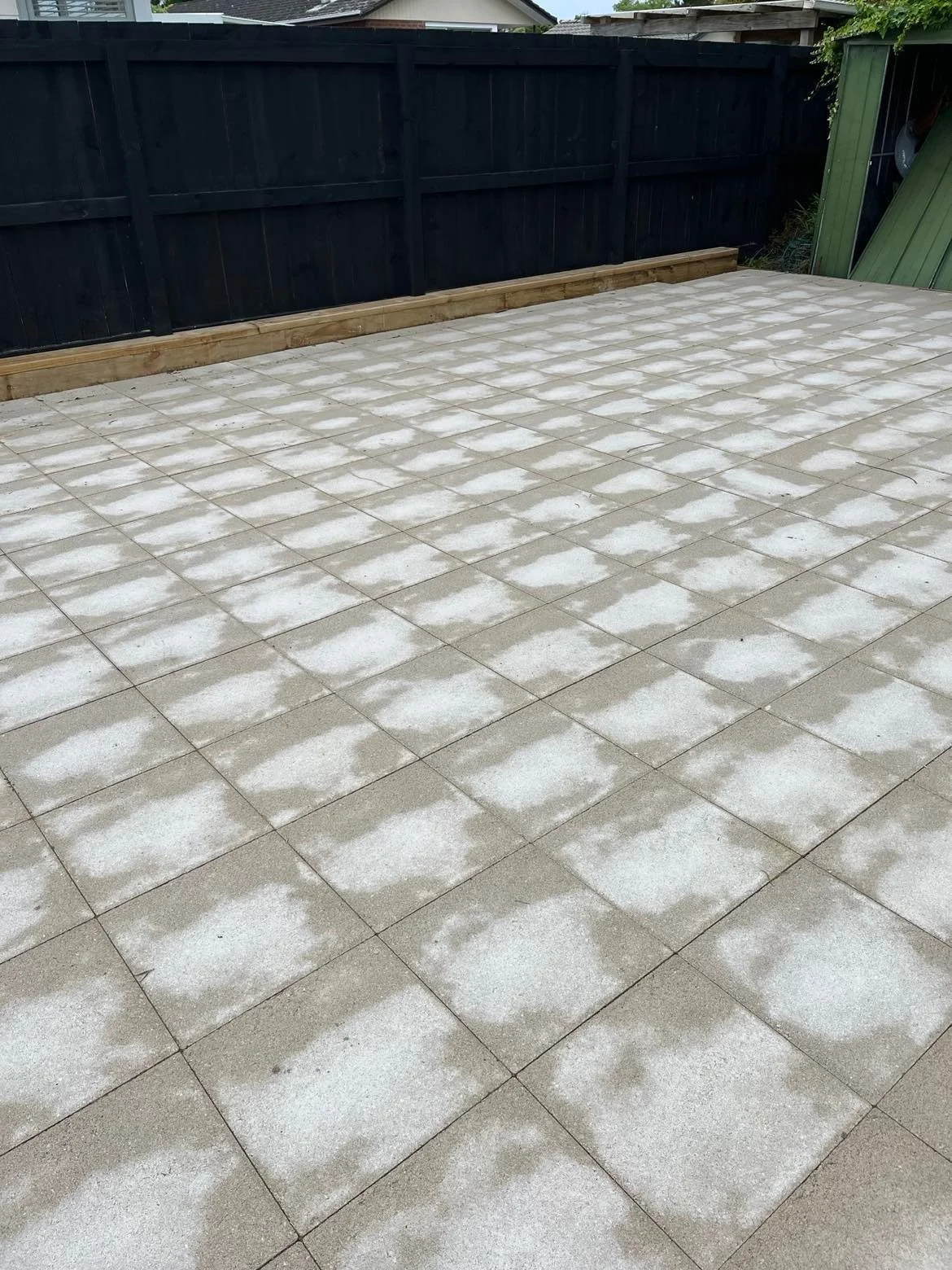 Paved patio