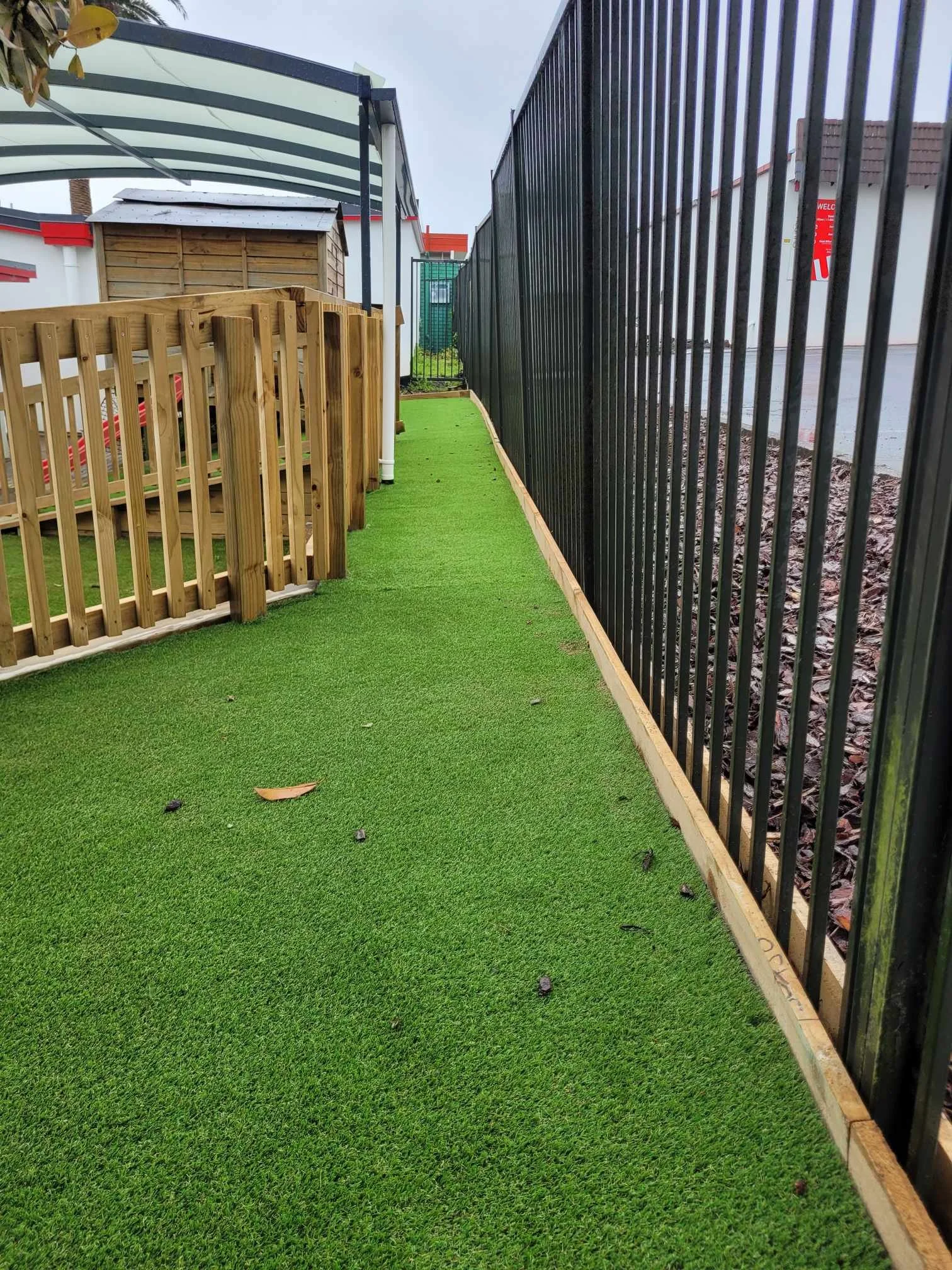 Artificial turf installation