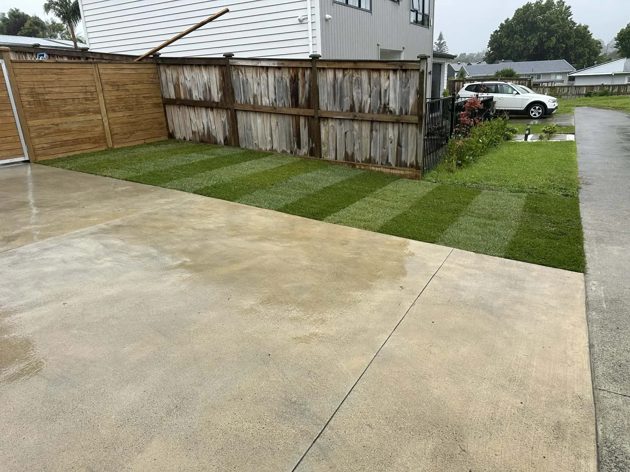 new ready lawn installation