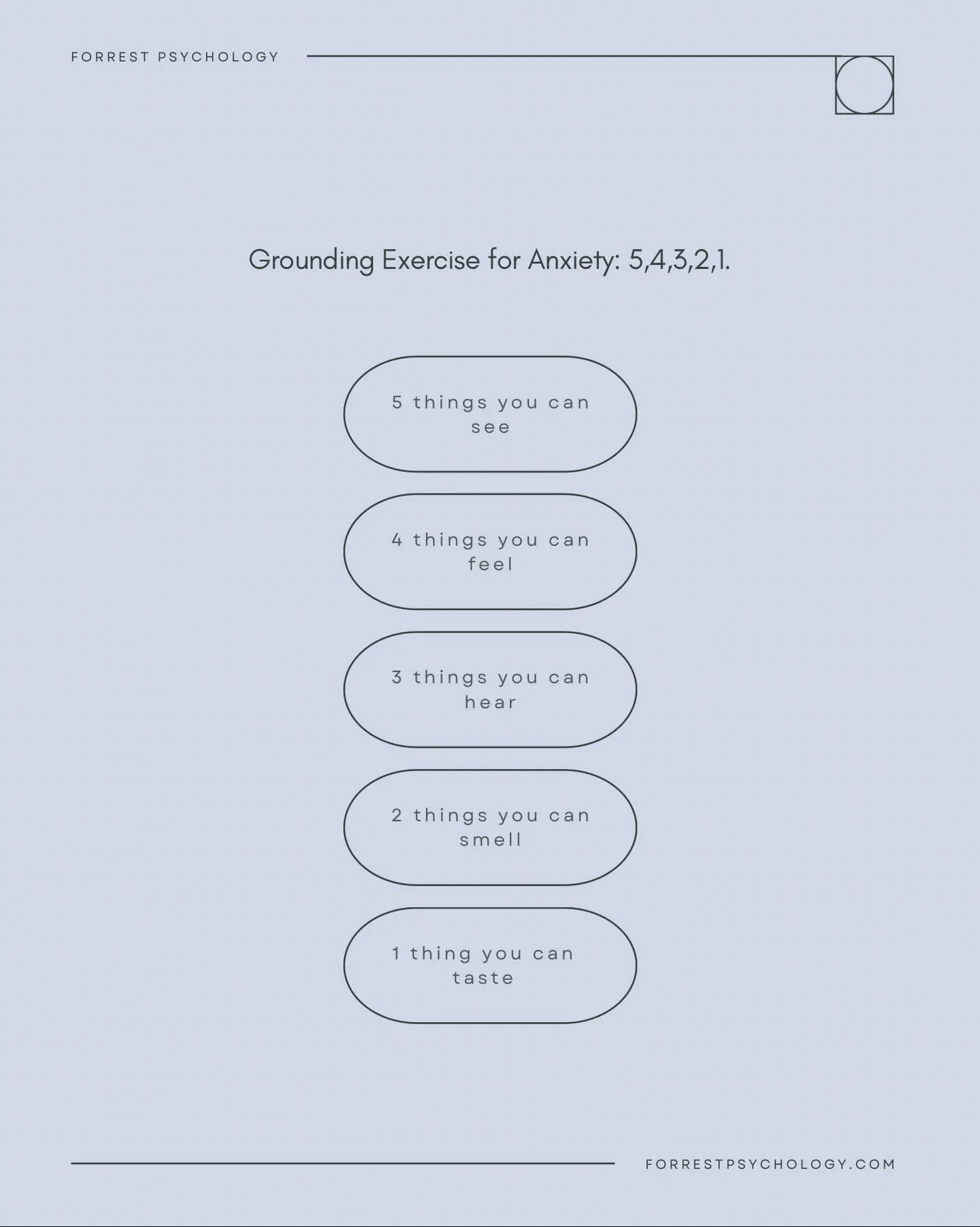 When anxiety starts to build, it can feel like your mind is racing ahead of you.

Anxiety can present differently for different people. For some, it shows up as racing thoughts; for others, it may feel like tightness in the chest, restlessness, irrit