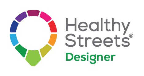 Colourful Healthy Streets Designer Badge