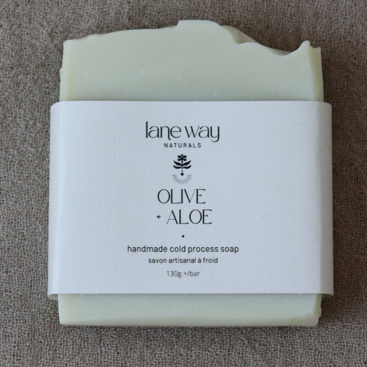 Olive + Aloe • Cold Process Soap Bar
