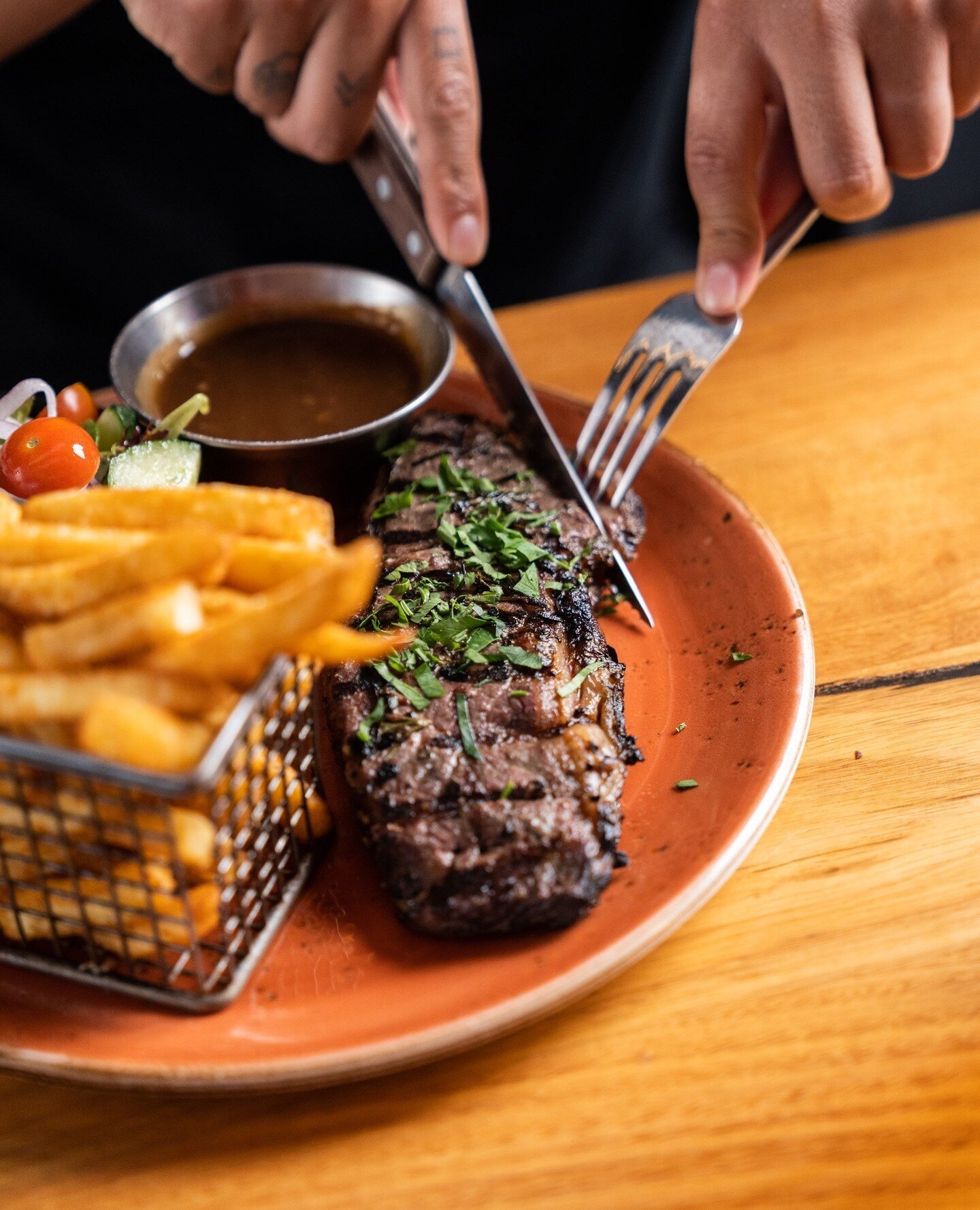 Did someone say steak? 🥩 ⁠
⁠
Enjoy one of our delicious scotch fillets with a side of chips and salad for only $30 today. Available from 12pm for dine-in only.⁠
⁠
Bookings available via link in bio