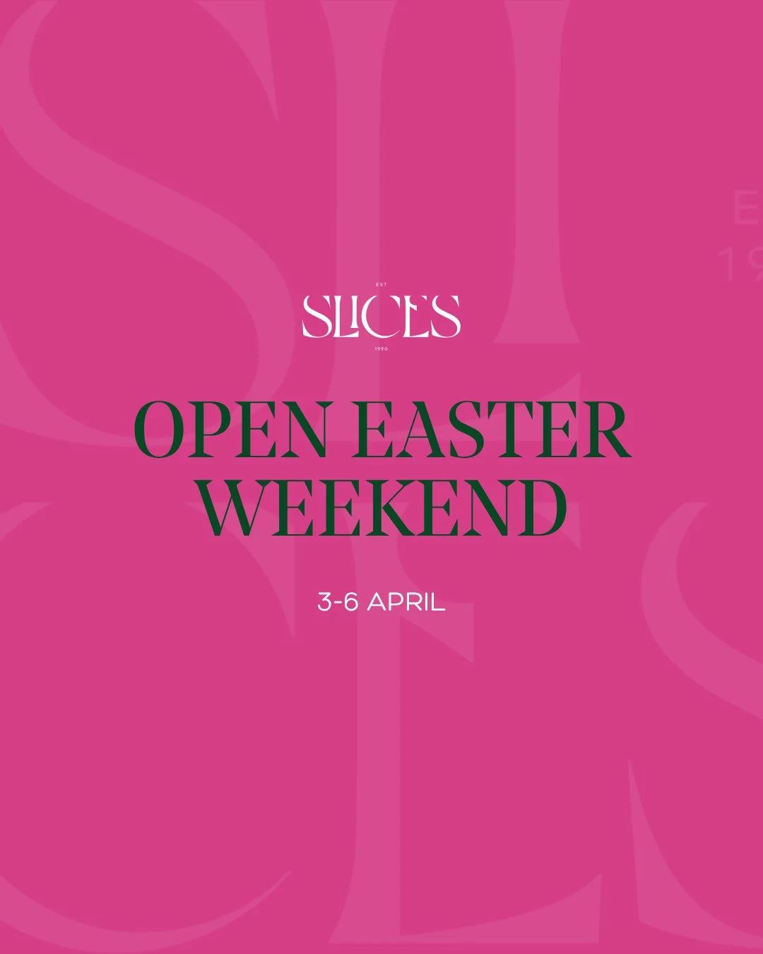 Easter long weekend is made for long tables and family getting together. We&rsquo;re open right through as usual. Book your table now.