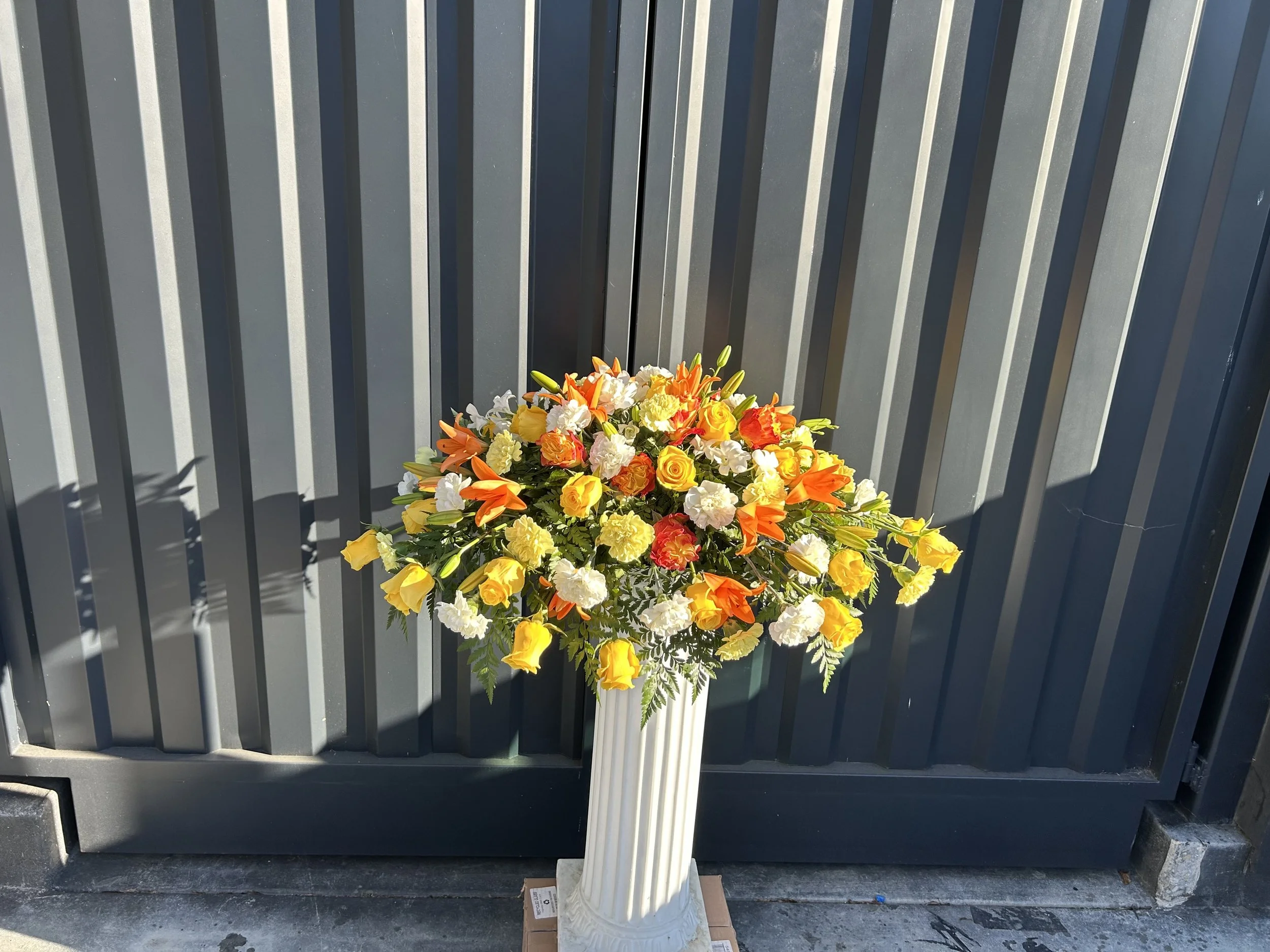 Warm Serenity Casket Spray